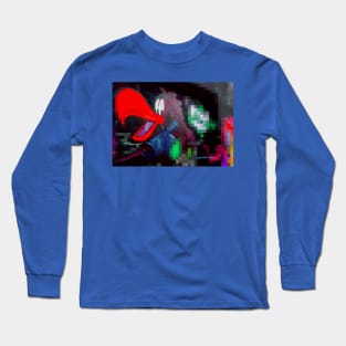 Red Beak Parrot Graffiti Long Sleeve T-Shirt